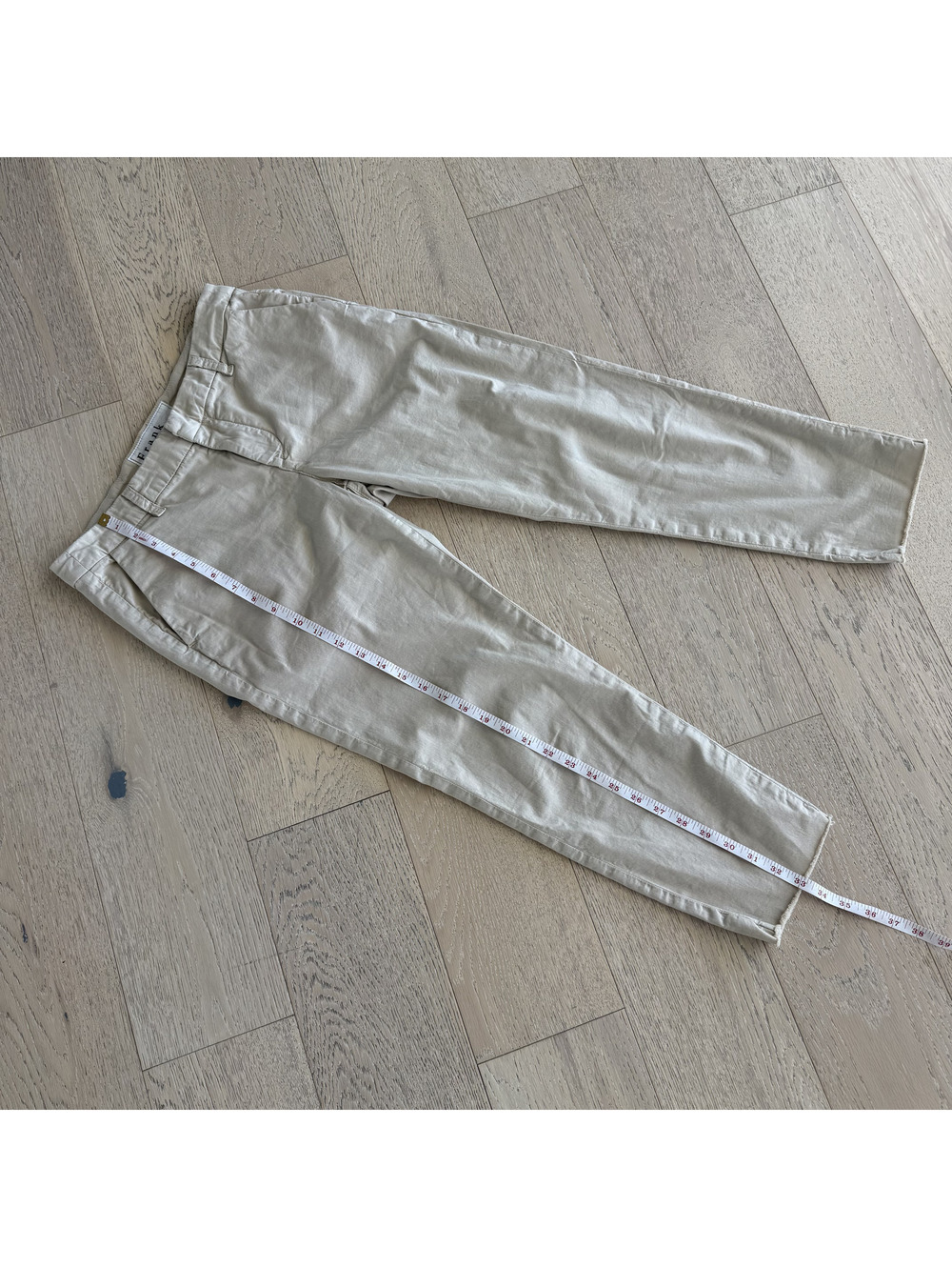 Frank & Eileen Wicklow Italian Beige Cotton Blend Pants Size 6 - Picture 5 of 8